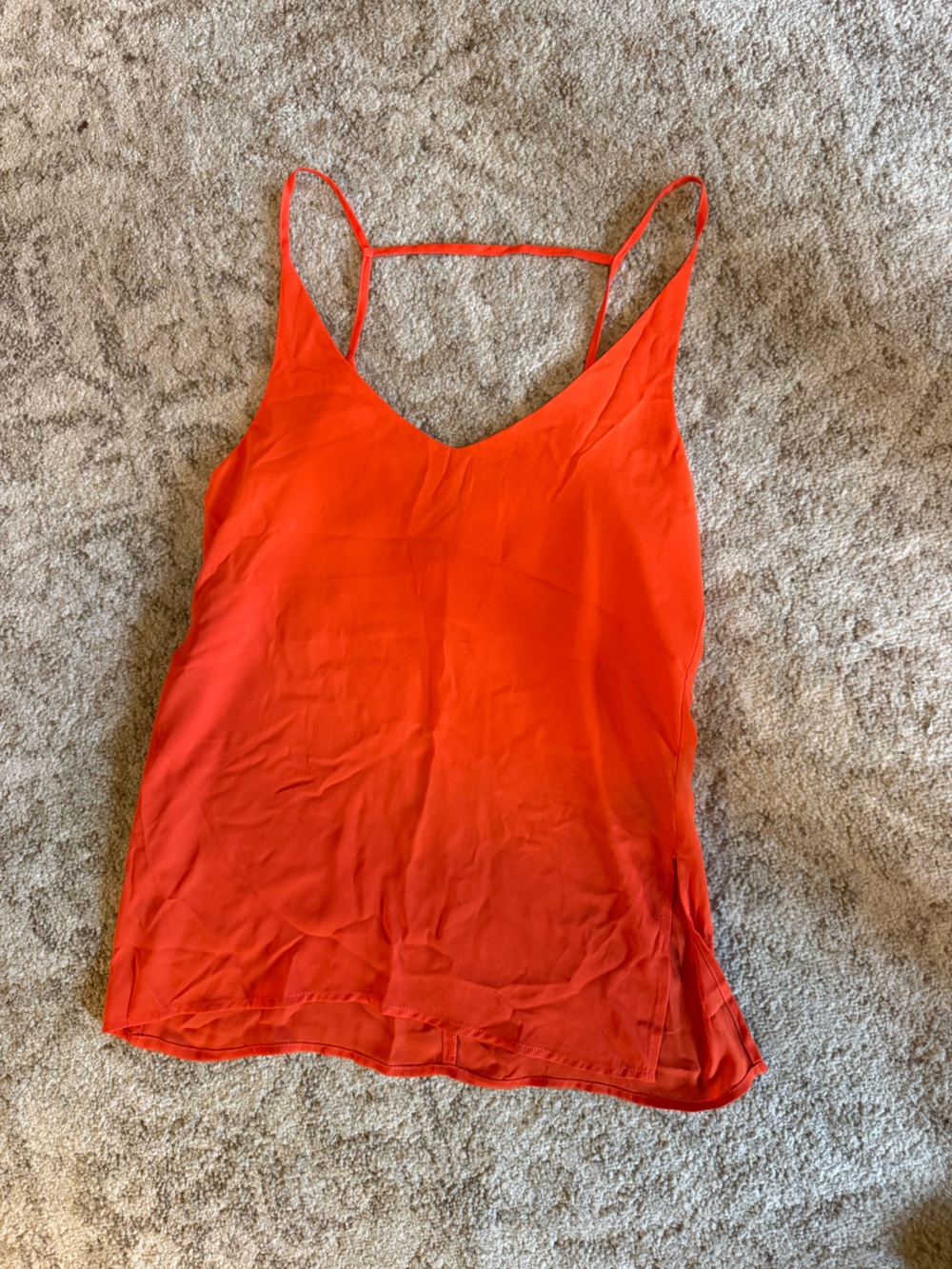 H&M Bright Orange Tank with Spaghetti Straps
